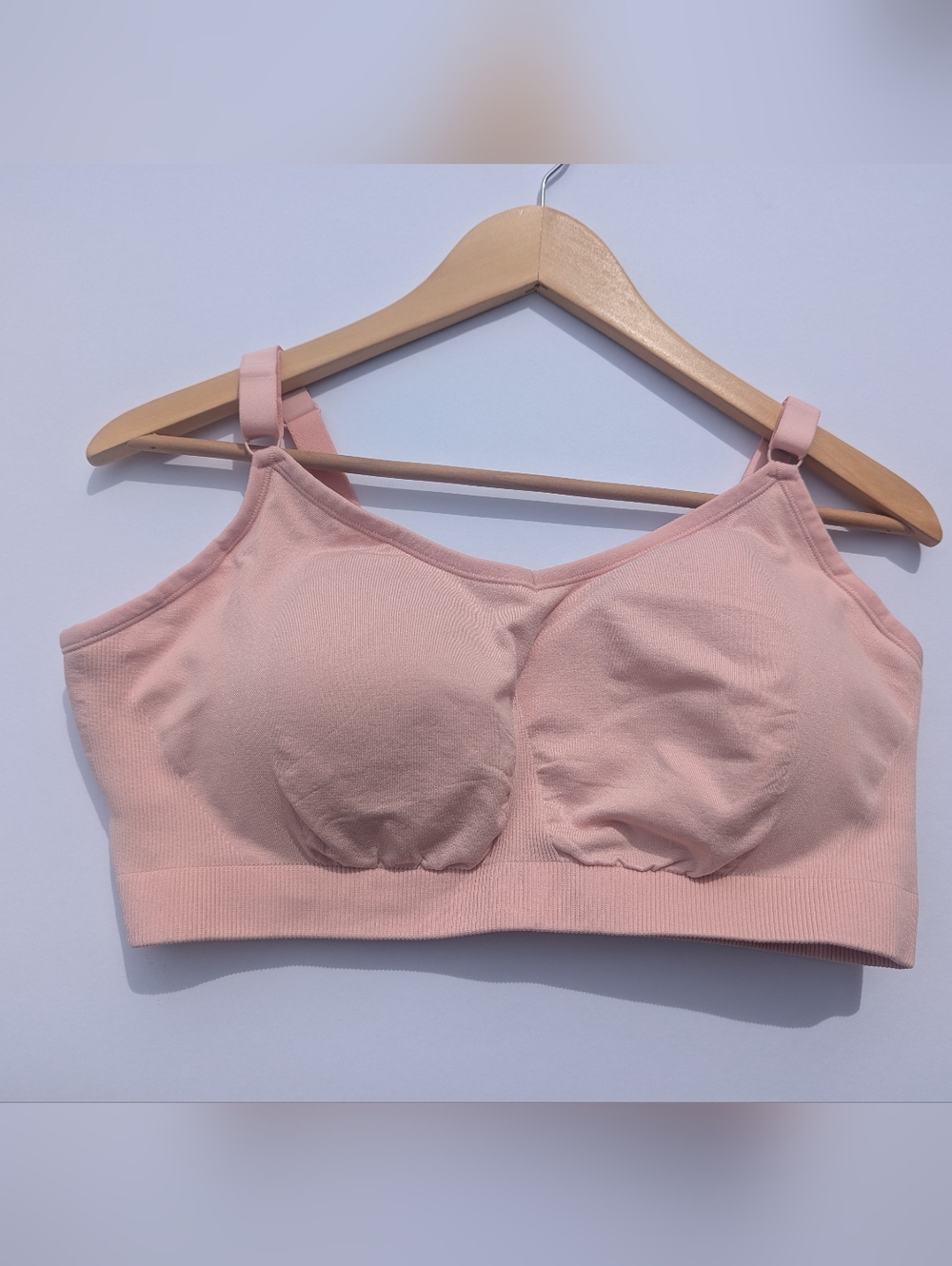 Knix │ Good to Go Seamless Wire free Bra │ XXXL  │Color- Rose Water